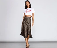 Queen Graphic Crop Top