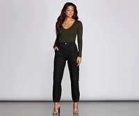 Cuter Crop Long-Sleeve Tee