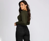 Cuter Crop Long-Sleeve Tee
