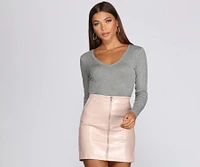 Cuter Crop Long-Sleeve Tee