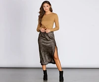 Knot Front Ribbed Knit Crop Top