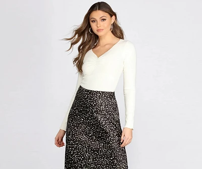 Cozy Ribbed Knit Top