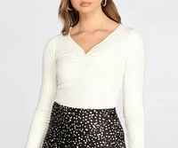Cozy Ribbed Knit Top