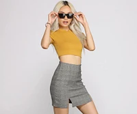 Sweet And Simple Short Sleeve Crop Top