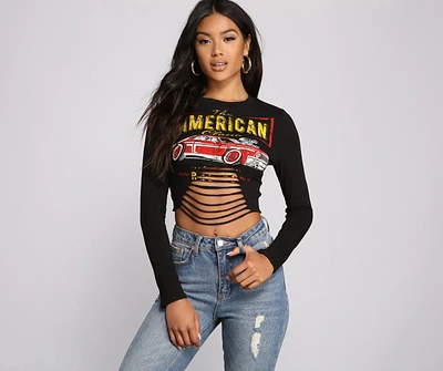 American Classic Graphic Crop Top
