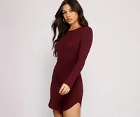 Back to Basics Knit Mini Dress