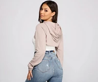 Essential Cropped Hoodie Topper