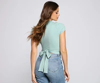 Basic Mood Ribbed Knit Crop Top