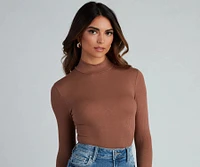 Wardrobe Essential Mock Neck Top