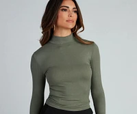 Wardrobe Essential Mock Neck Top