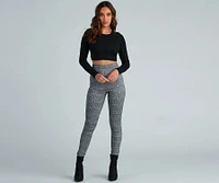 Trendy Basic Ribbed Knit Crop Top