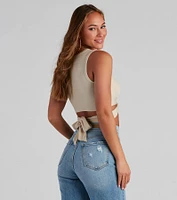 Wrapped Chic Crop Top