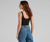Basic Needs Scoop Neck Bodysuit