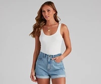 Basic Needs Scoop Neck Bodysuit