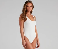 Basic Needs Scoop Neck Bodysuit