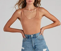 Basic Needs Scoop Neck Bodysuit