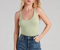 Basic Needs Scoop Neck Bodysuit