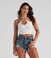 Everyday Staple Halter Crop Top