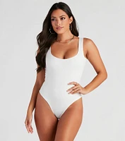 Staple Piece Scoop Neck Bodysuit