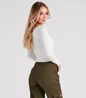 Clean Lines Scoop Neck Seamless Top
