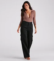 Casual Trendsetter Henley Bodysuit