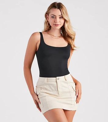 Less Is More Smooth Tank Bodysuit