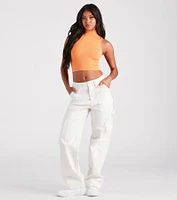 Casual Staple Mock Neck Tank Top