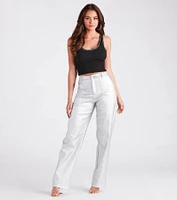 Edgy Basic Chain Trim Tank Top