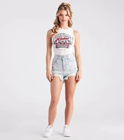Legendary Rider Cropped Graphic Tank