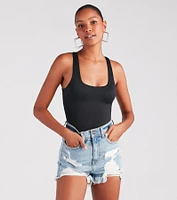 Smooth Silhouette Scoop Neck Tank Top