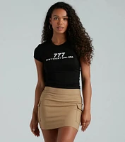 My Lucky Girl Era 777 Graphic Crop Tee