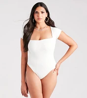 Smooth Silhouette Short Sleeve Bodysuit