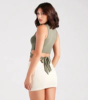 Wrapped Chic Crop Top