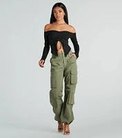 Day To Off-The-Shoulder Crop Top