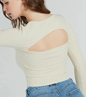 Signature Stunner Long Sleeve Rib Knit Top