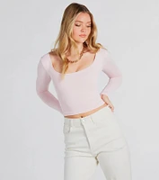 Clean Lines Scoop Neck Seamless Top