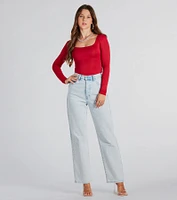 Clean Lines Scoop Neck Seamless Top