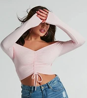 Nothing Sweeter Off-The-Shoulder Crop Top