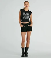 Rock Tour 1979 Muscle Open Back Graphic Tee