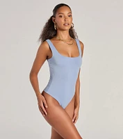 Staple Piece Scoop Neck Bodysuit