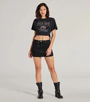 Road Race Cropped Graphic Tee