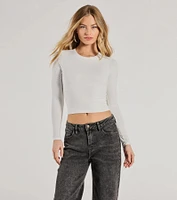 Essential Long Sleeve Crew Top