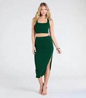 Elevated Era Ribbed Knit Cropped Tank Top