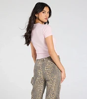 Best Ex Girlfriend Crop Graphic Tee