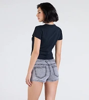 Party Girl Crop Graphic Tee