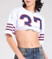 Go Team Varsity Graphic Crop Tee