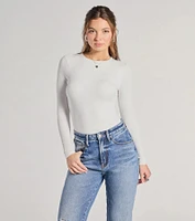 Smooth Moves Long Sleeve Crew Neck Bodysuit