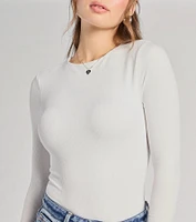 Smooth Moves Long Sleeve Crew Neck Bodysuit