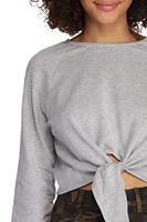 Knotty Intentions Cropped Sweatshirt