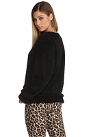 What The Fuzz Teddy Sweater